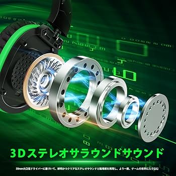 Amazon.co.jp: WolfLawS X3 ゲーミングヘッドセット ワイヤレス